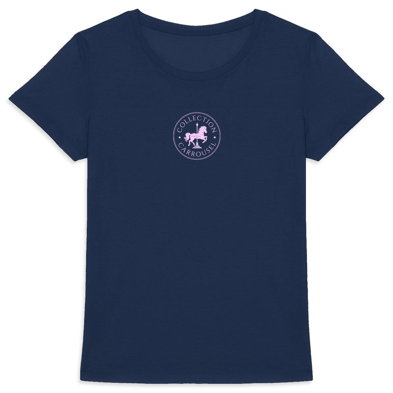 T-Shirt Signature Bleu/Rose